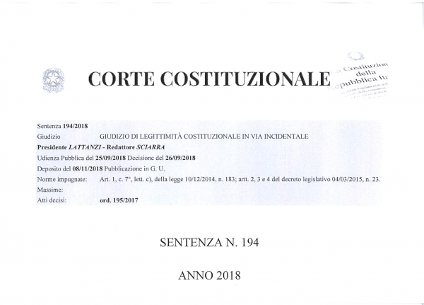 Contratti a tutele crescenti: torna la discrezionalità dei Giudici nella quantificazione del danno.